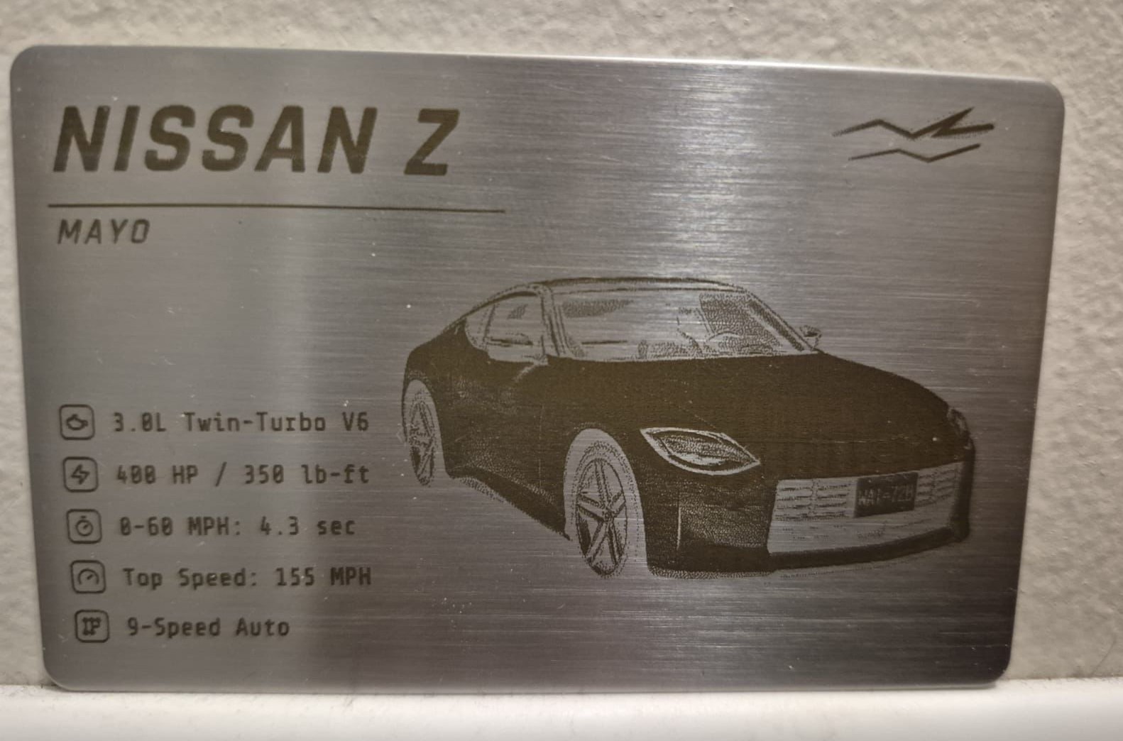 NISSAN Z PhantomSlate owned by MAYO